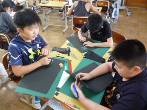 図工 切り絵に挑戦 ６年生 丹波篠山市立 城南小学校 幼稚園